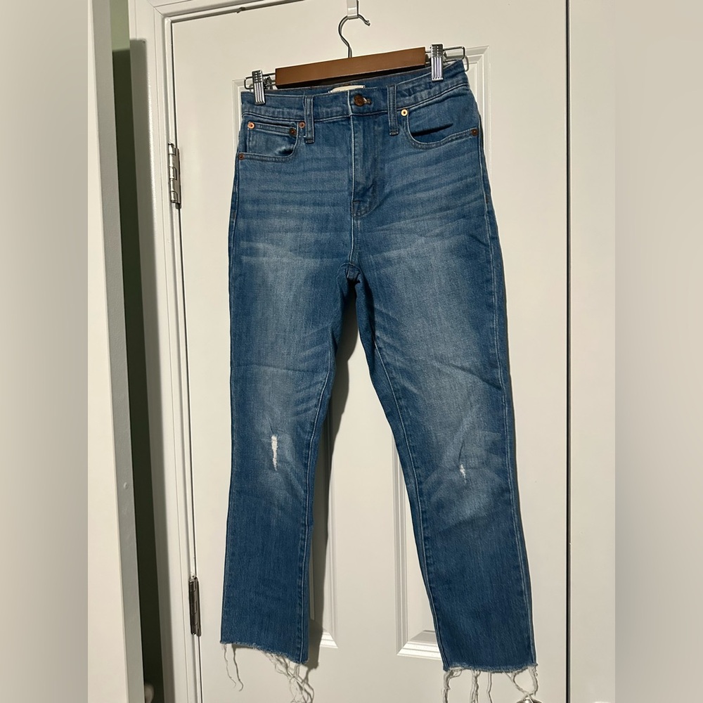 Madewell High rise Slim Crop Boyjean Size 23